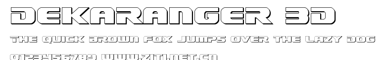 Dekaranger 3D.ttf字體轉換器圖片