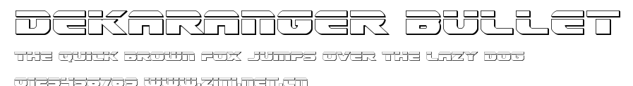 Dekaranger Bullet.ttf字體轉換器圖片