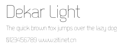 Dekar Light.otf字體轉換器圖片