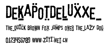 DekapotDeluxxe.ttf字體轉換器圖片