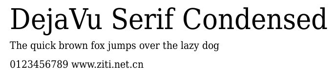 DejaVu Serif Condensed.ttf字體轉換器圖片