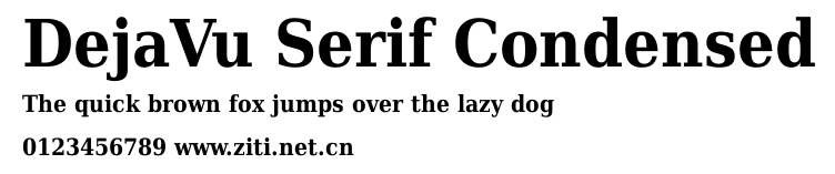 DejaVu Serif Condensed.ttf字體轉換器圖片