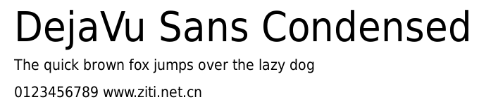 DejaVu Sans Condensed.ttf字體轉換器圖片