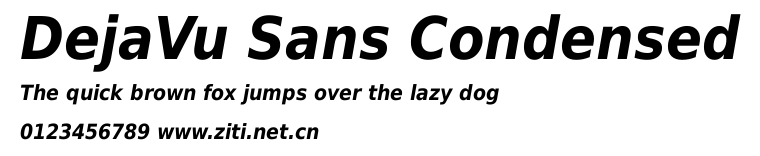 DejaVu Sans Condensed.ttf字體轉換器圖片