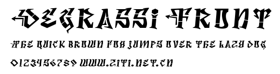 Degrassi Front.ttf字體轉換器圖片