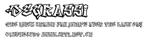 Degrassi.ttf字體轉換器圖片