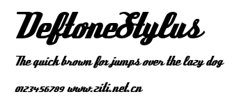 DeftoneStylus.otf字體轉換器圖片