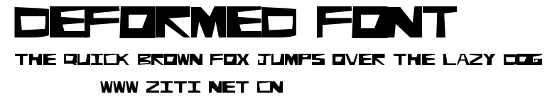 Deformed Font.ttf字體轉換器圖片