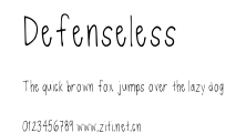 Defenseless.ttf字體轉換器圖片