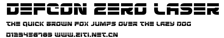 Defcon Zero Laser.ttf字體轉換器圖片