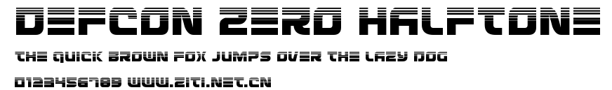Defcon Zero Halftone.ttf字體轉換器圖片