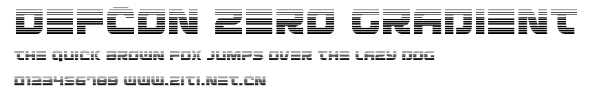 Defcon Zero Gradient.ttf字體轉換器圖片