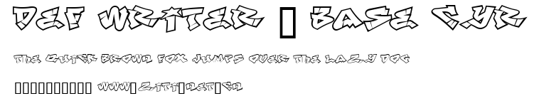 Def Writer | BASE Cyr.ttf字體轉換器圖片