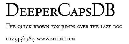 DeeperCapsDB.ttf字體轉換器圖片