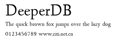 DeeperDB.ttf字體轉換器圖片
