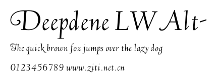 Deepdene LWAlt-.otf字體轉換器圖片