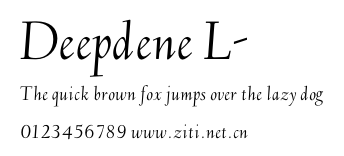 Deepdene L-.otf字體轉換器圖片