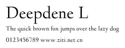 Deepdene L.otf字體轉換器圖片
