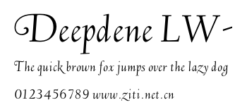 Deepdene LW-.otf字體轉換器圖片