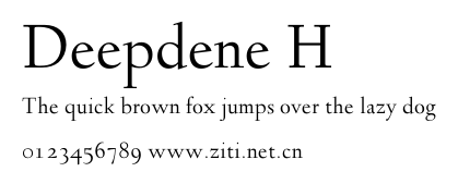 Deepdene H.otf字體轉換器圖片