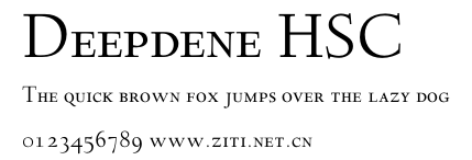 Deepdene HSC.otf字體轉換器圖片