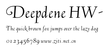 Deepdene HW-.otf字體轉換器圖片
