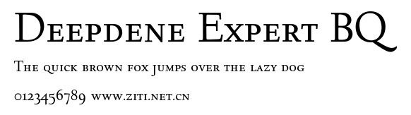 Deepdene Expert BQ.otf字體轉換器圖片