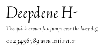 Deepdene H-.otf字體轉換器圖片