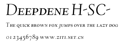 Deepdene H-SC-.otf字體轉換器圖片