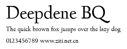 Deepdene BQ.ttf字體轉換器圖片