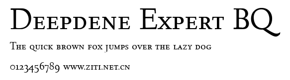 Deepdene Expert BQ.ttf字體轉換器圖片
