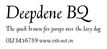Deepdene BQ.ttf字體轉換器圖片