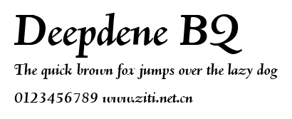 Deepdene BQ.ttf字體轉換器圖片