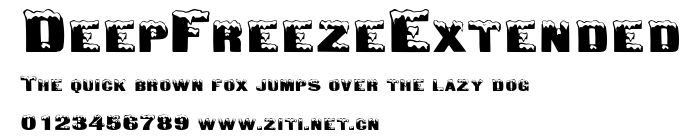 DeepFreezeExtended.ttf字體轉換器圖片
