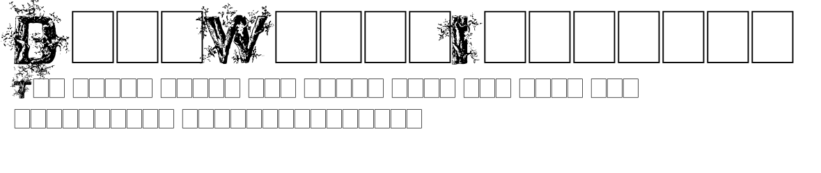 DeepWoodsInitials.ttf字體轉換器圖片