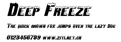 Deep Freeze.ttf字體轉換器圖片