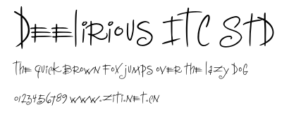 Deelirious ITC Std.otf字體轉換器圖片