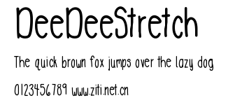 DeeDeeStretch.ttf字體轉換器圖片