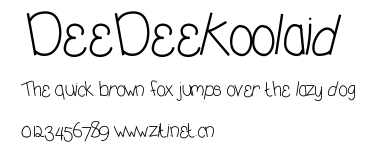 DeeDeeKoolaid.ttf字體轉換器圖片