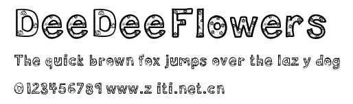 DeeDeeFlowers.ttf字體轉換器圖片