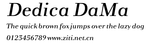 Dedica DaMa.otf字體轉換器圖片