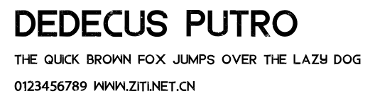 Dedecus Putro.otf字體轉換器圖片