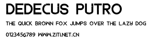 Dedecus Putro.ttf字體轉換器圖片
