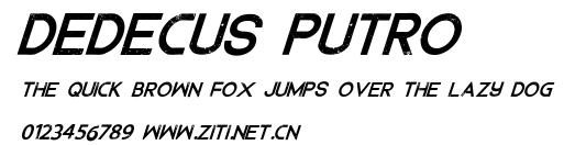 Dedecus Putro.ttf字體轉換器圖片
