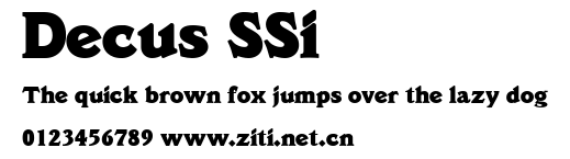 Decus SSi.ttf字體轉換器圖片
