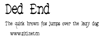 Ded End.otf字體轉換器圖片