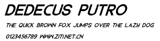 Dedecus Putro.otf字體轉換器圖片