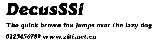 DecusSSi.ttf字體轉換器圖片