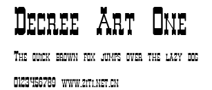 Decree Art One.ttf字體轉換器圖片