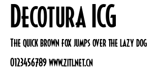 Decotura ICG.ttf字體轉換器圖片